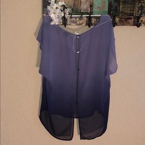 torrid Tops - Sheer purple ombre blouse torrid Tops - Sheer purple ombre blouse